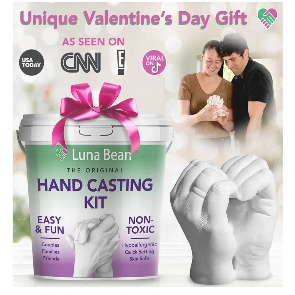 COUPLES DAY OR SPECIAL OCCASION Hand Casting Kit - White NEW